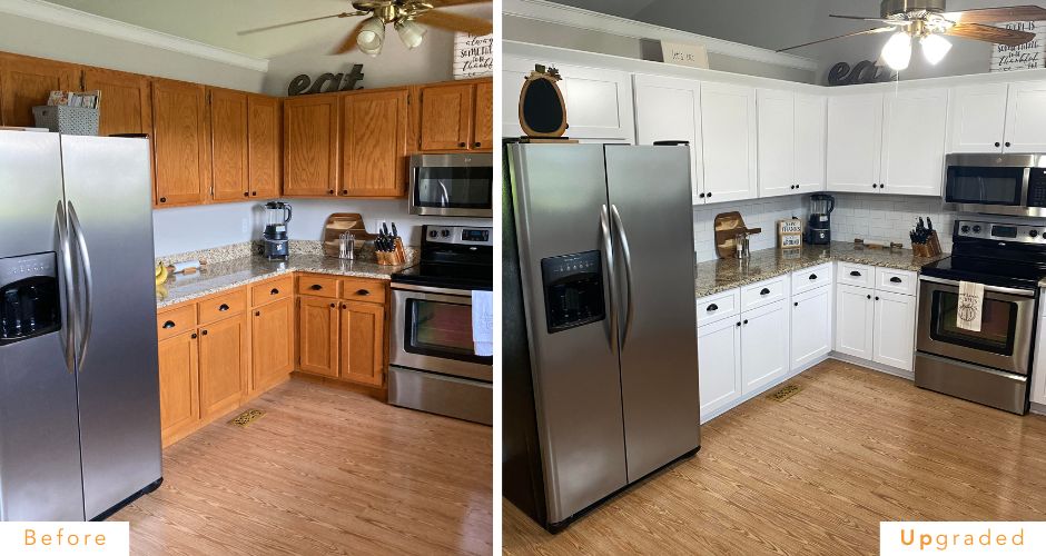 Refacing Before and After